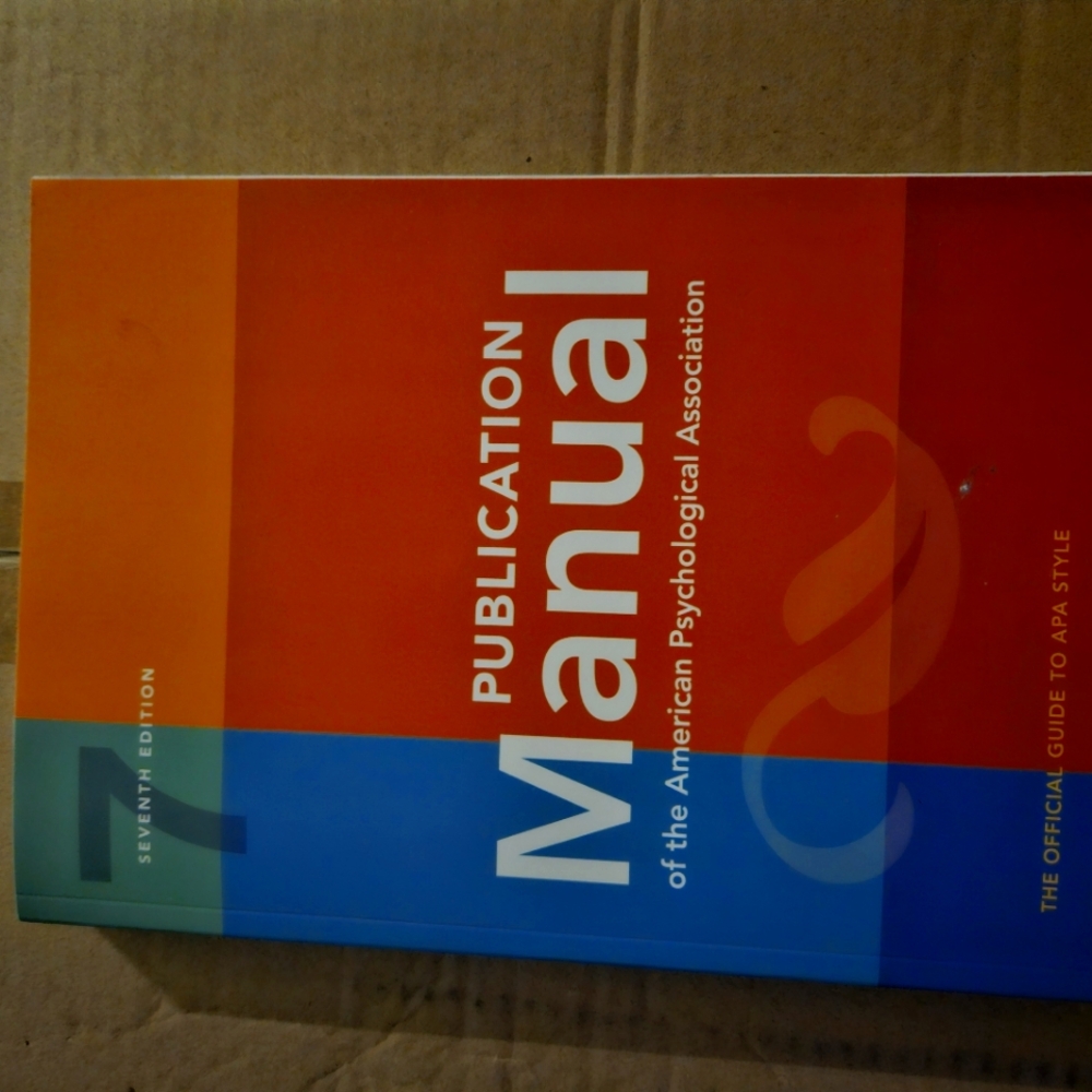7th edition publication manual of the American Psychological Association